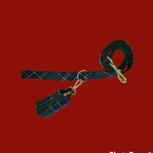 Green Plaid Dog Leash (for teacup/small breeds)